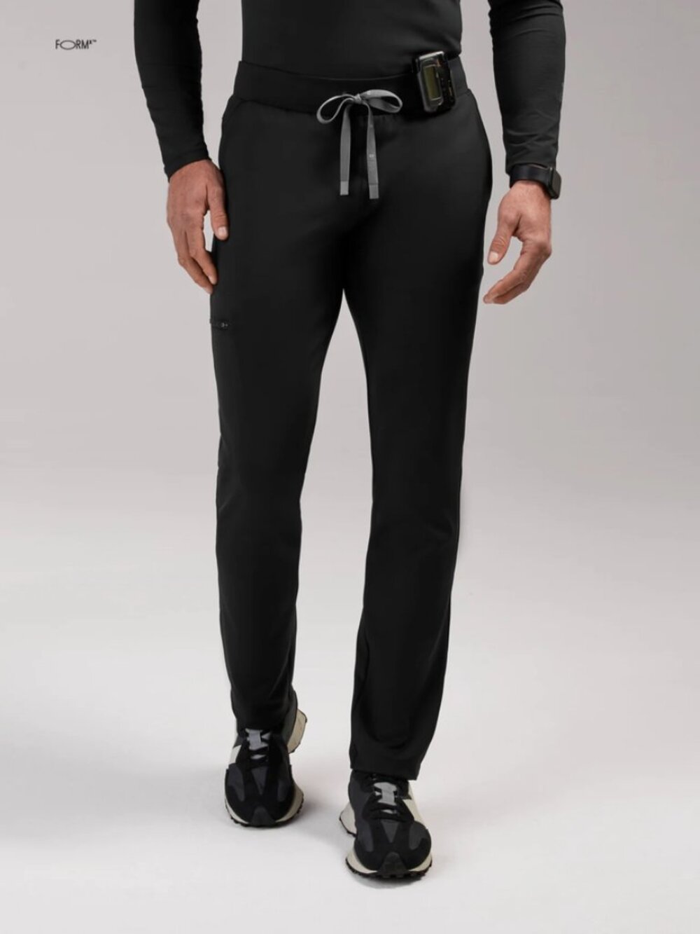 FIGS Pierre Slim Tapered FORMx Scrub Pants Men's Large Black
